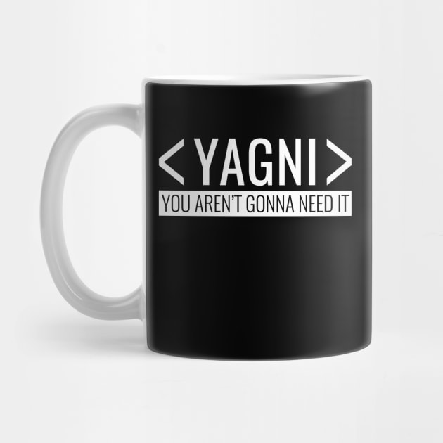 You aren’t Gonna need it, YAGNI Principle by HighBrowDesigns